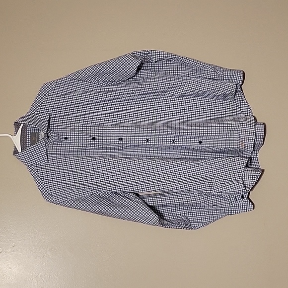 Thomas Dean Other - Thomas Dean 100% Pima Cotton MEN'S BUTTON DOWN SHIRT‎ (Large) QUALITY Blue/Gray